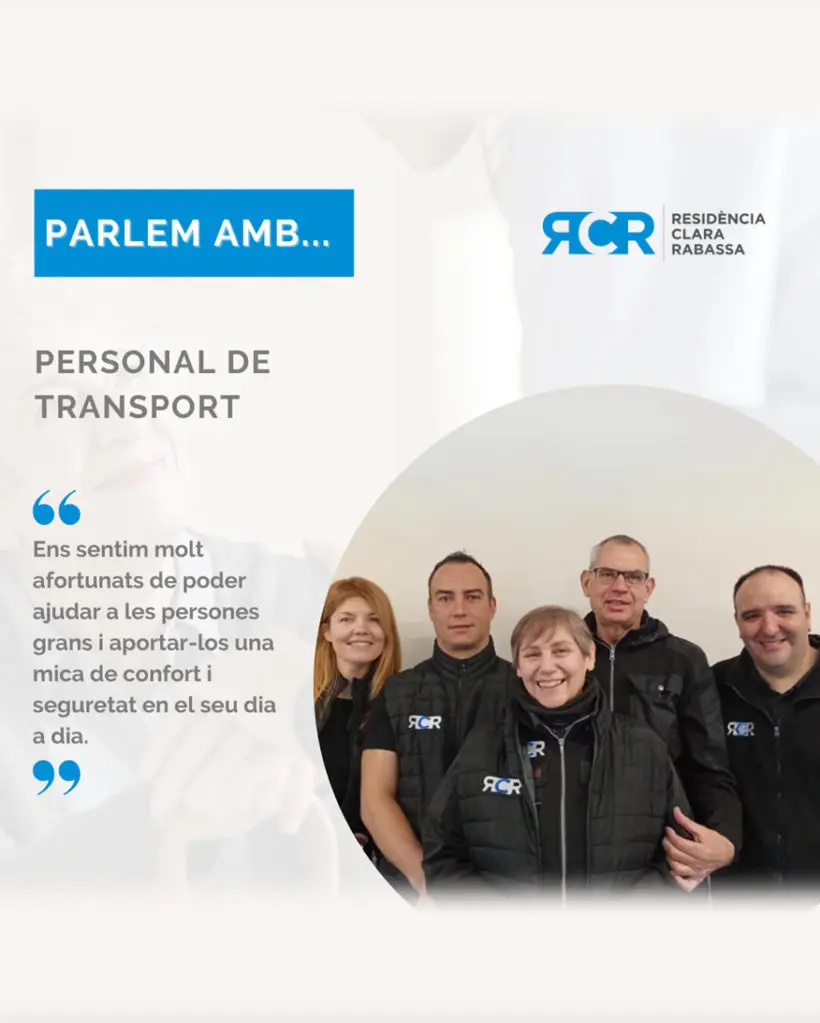 Entrevista al personal de transport (centre de dia i acompanyaments mèdics). 