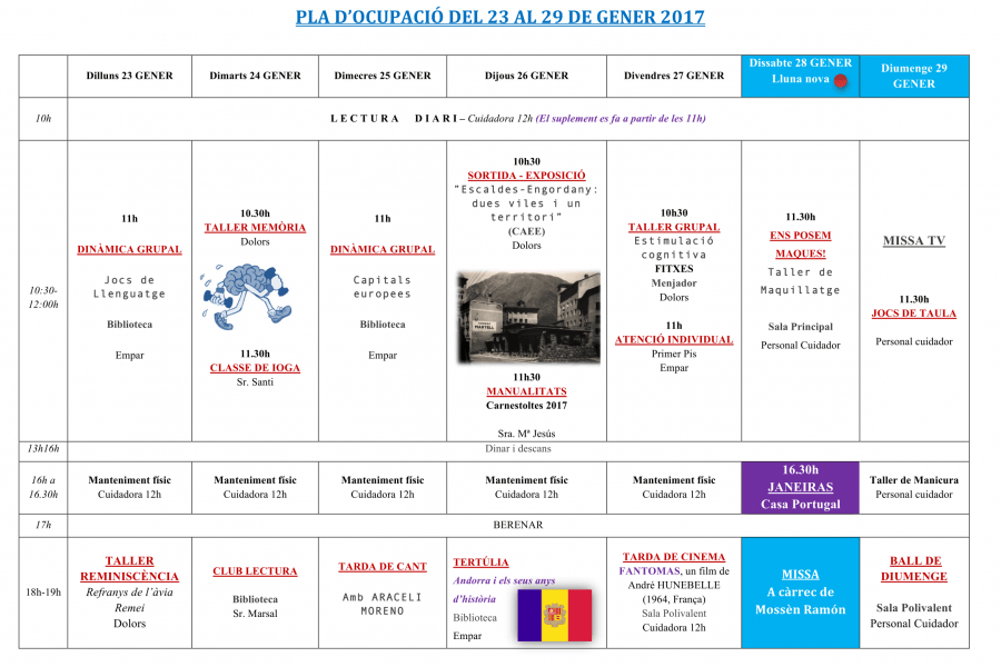 PLA D’OCUPACIÓ 23 AL 29 GENER 2017
